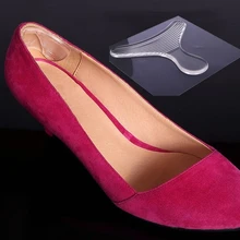 1 пара Для женщин Невидимые силиконовые гелевая Подушечка для пяток колодки силиконовые стельки для защиты от натирания ног протектор стельки для обуви