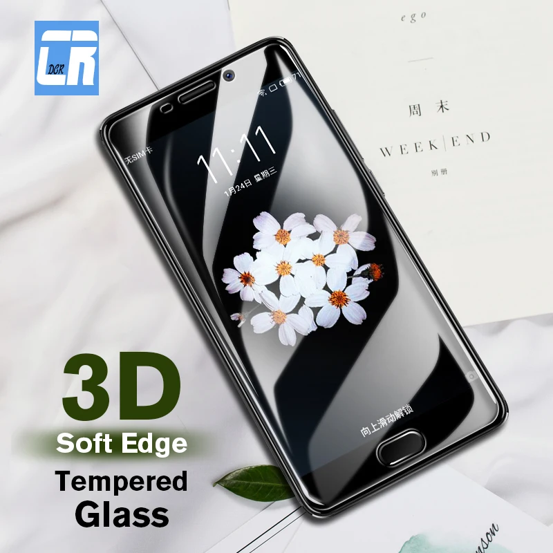 

3D Full Cover Protector Carbon Fiber Soft Edge Tempered Glass for Meizu M6S Note Protective Film for Meizu Pro 7 Plus E3 Glass