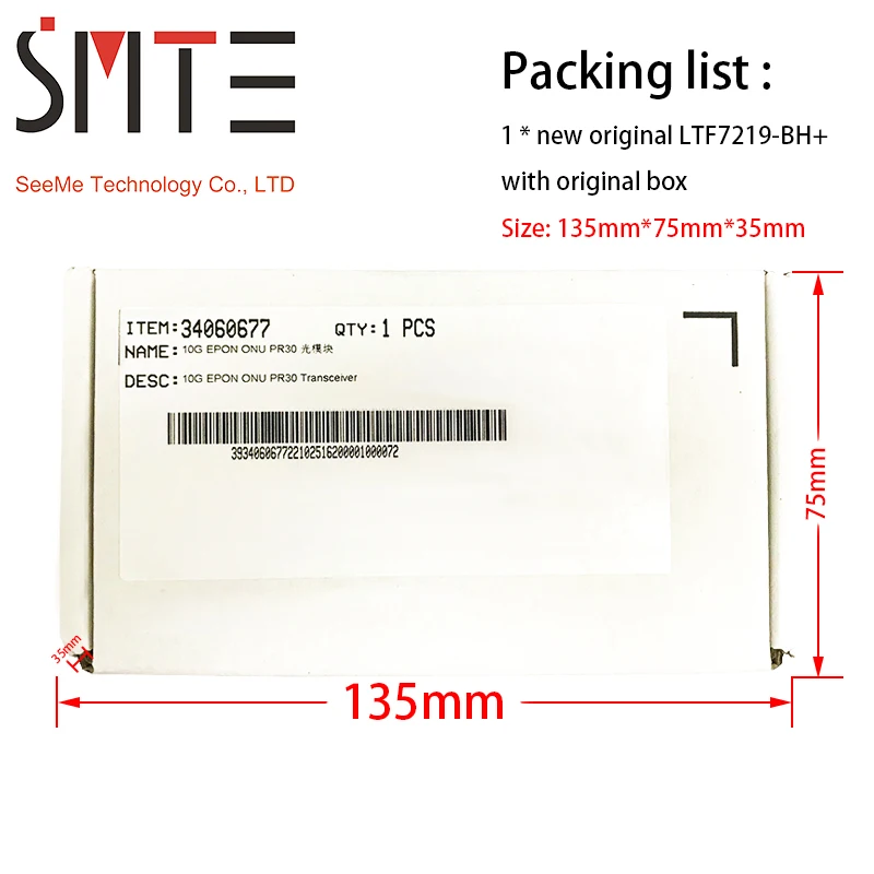 Оригинальный LTF7219-BH + 10G-EPON-ONU-PR30