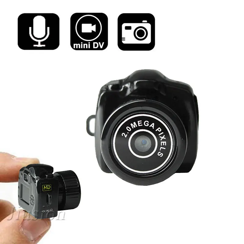 

Y2000 Mini Camera On Sale Small DVR Recorder Camcorder 480P Portable Webcam With Key Chain Pocket Video Audio Smart Micro Cam