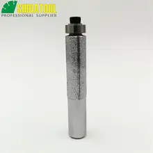 Best Offers Vacuum Brazed diamond router bits with 1/2" shank for granite marble,  straight cutter with bear