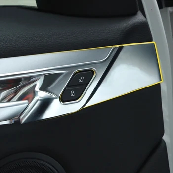 

4pcs Chrome Fit For BMW X1 F48 16-17 Interior Door Open Handle Panel Cover Trim