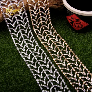 

1YD Wedding Party Rhinestone Clothing Decoration Crystal Silver Diamond Mesh Wrap Wedding Birthday Party DecorS