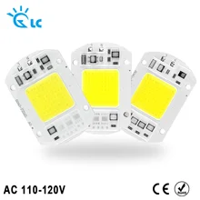 COB светодиодный чип 110 в 120 в 20 Вт 30 Вт 50 Вт Светодиодный лампа COB Smart IC драйвер холодный теплый белый Светодиодный прожектор чип