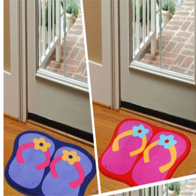 Flip Flop Floor Mats Bedroom Carpet Door Ground Bath Household Rug Flip Flop Floor Mats Bedroom Carpet Door Ground Bath Household Rug Living Room Home Textile Blanket