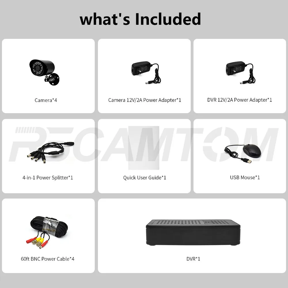 4CH 1.0MP AHD DVR CCTV Camera System Kit Outdoor Security Camera 720P Indoor HDMI DVR Mini Surveillance Kits IR Night Vision (20)
