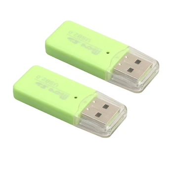 

2PC High Speed Mini USB 2.0 Micro SD TF T-Flash Memory Card Reader Adapter Futural Digital Drop Shipping JULL24