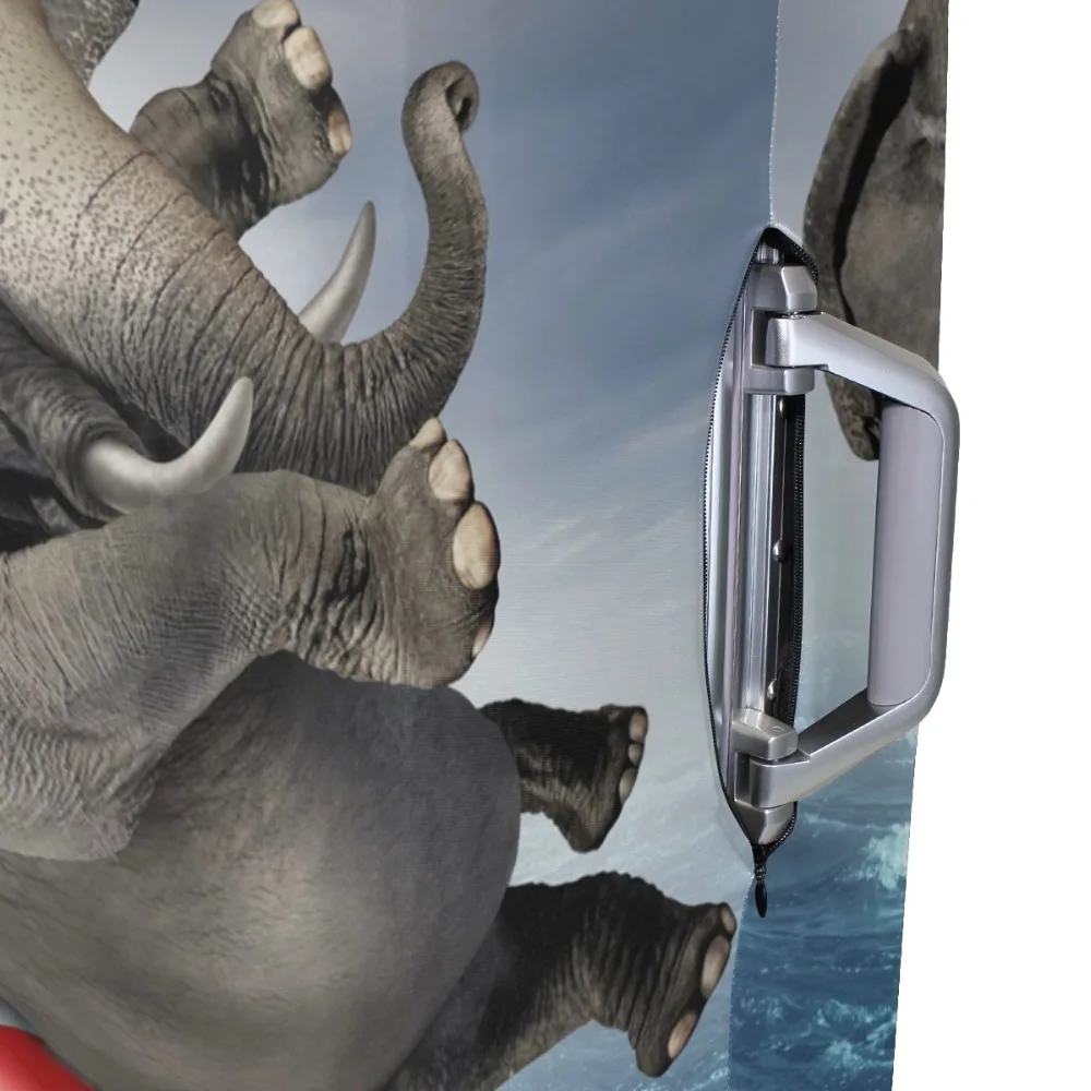 ALAZA слон Дорожный чемодан защитный чехол на чемодан чехол для путешествий Аксессуары Эластичный Чемодан пылезащитный чехол для 18 ''-32''