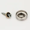 4Pcs 16Mm/19Mm/22Mm/25Mm/30Mm/40Mm Advertising Standoff Covers Stainless Steel 304 Flat Decorative Caps Cover Furniture Hardware 4
