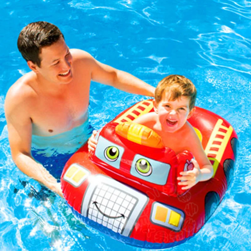 

For Kid 3-5 Years Old Safety Children Cartoon Fish Shape Seat Floating Ring Inflatable Raft Float Swim Training Accessories A015