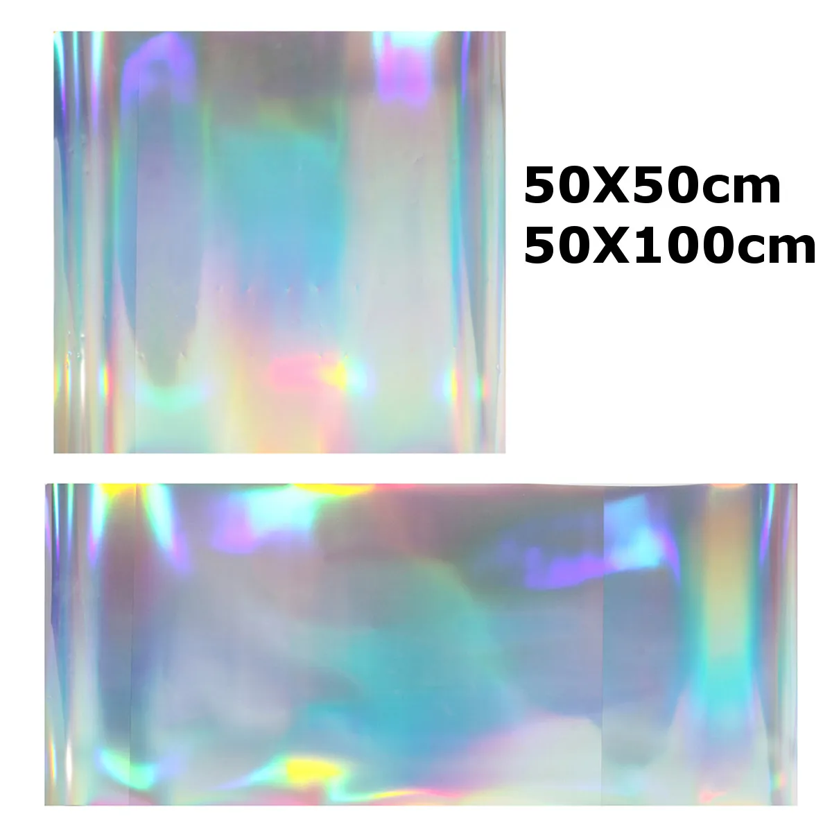 1 лист 50x50/100 см лазерные разноцветные ПВХ теплоотвод винил термопресс Футболка утюг на HTV печать распродажа