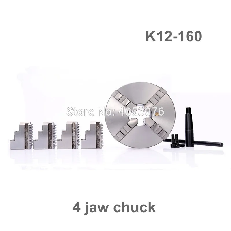 4Jaw 6 inch Lathe Chuck Self-Centering Hardened Steel for CNC Milling Machine 