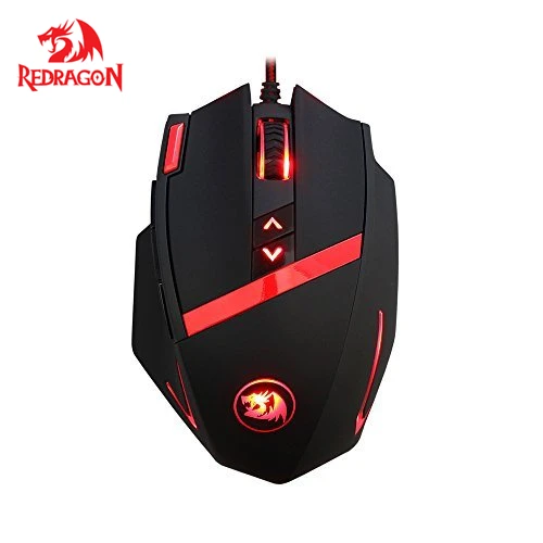 Игровая мышь Redragon M801 Mammoth программируемая лазерная 16400 DPI для ПК 9 программируемых