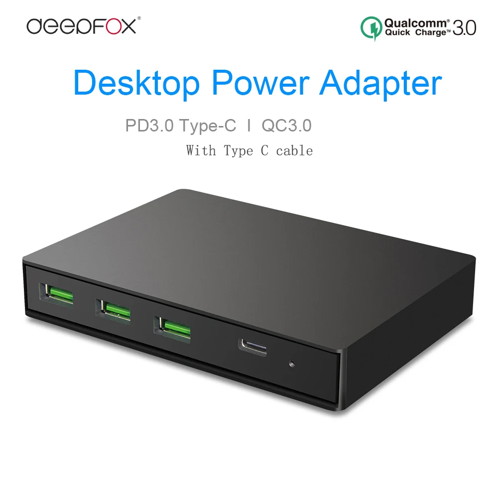 Устройство для быстрой зарядки PD3.0 Type C и QC3.0 3 порта USB 0 адаптер питания Macbook iPhone