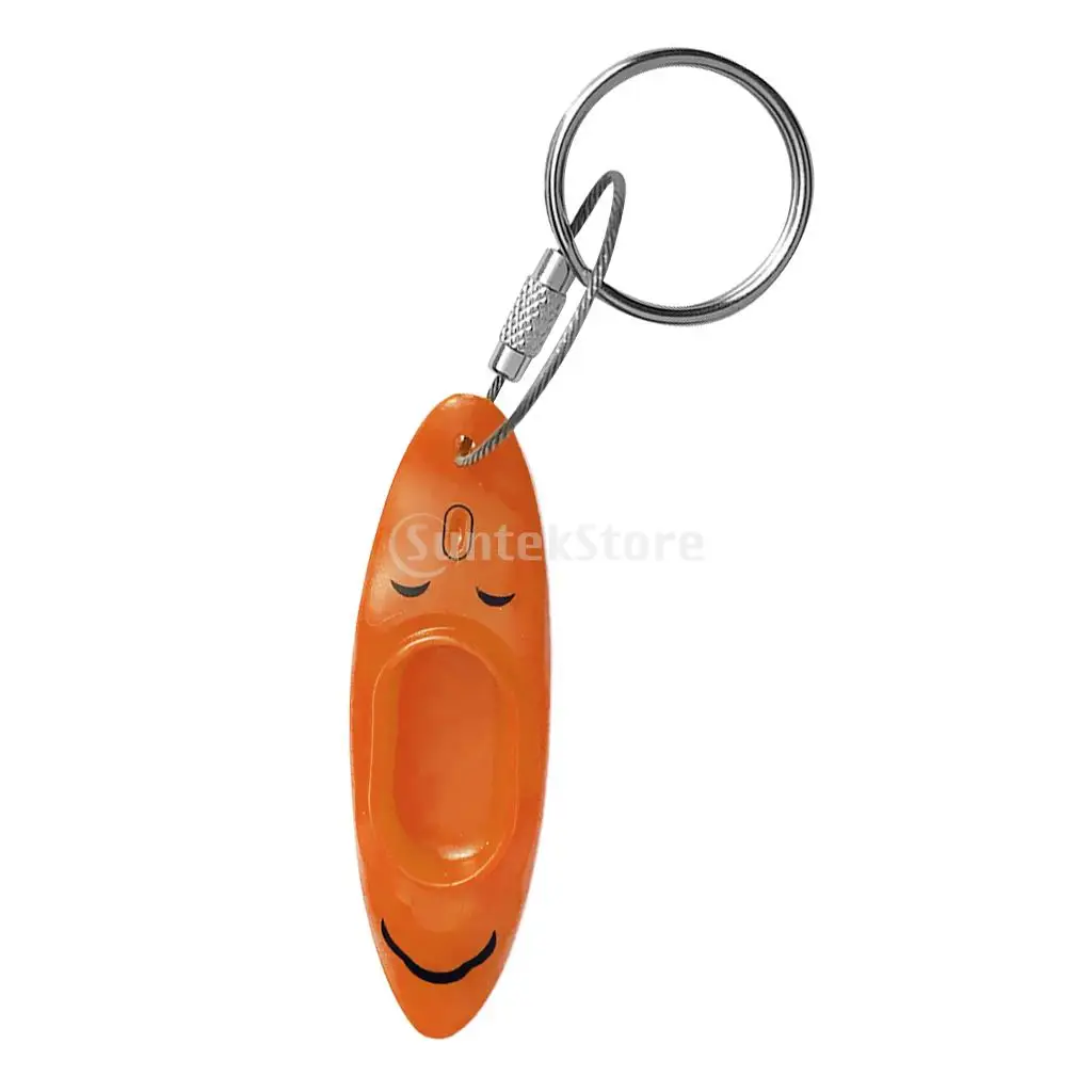Creative Kayak Keychain Keyring Key Fob Key Holder for Outdoor Hiking Sports Travel Kayaking Fishing - Various Colors & Shapes