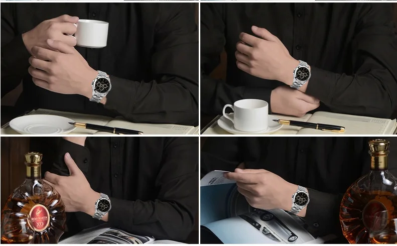 Часы для мужчин 2018 известных брендов CHENXI кварцевые часы для мужчин роскошные серебряные наручные часы Нержавеющая сталь Мужской часы Relogio