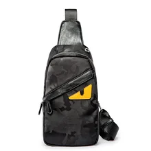 Модные сумки через плечо для Для мужчин/Для женщин сумка-мессенджер Грудь пакет Повседневное сумка Водонепроницаемый кожа один плечевой ремень Pack