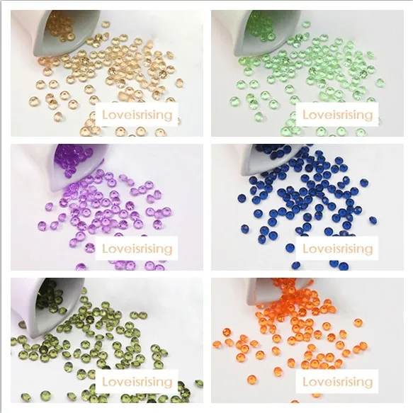Отслеживающий number-10000pcs 4,5 мм 1/3ct зеленый изумруд с бриллиантами конфетти стол разброс свадебные принадлежности