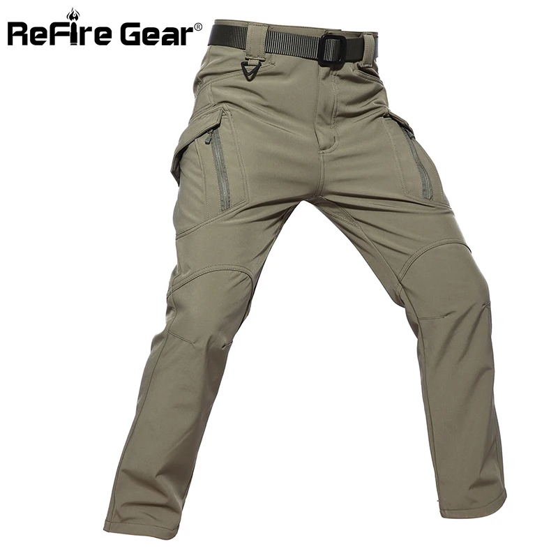 Мужские тактические камуфляжные брюки ReFire Gear IX9 водонепроницаемые военные карго