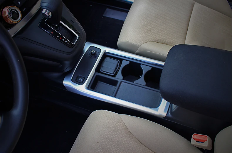 ABS Матовый для HONDA CRV CR-V 2012 2013 автомобильные аксессуары Передняя консоль Middel держатель стакана воды крышка отделка 2 шт