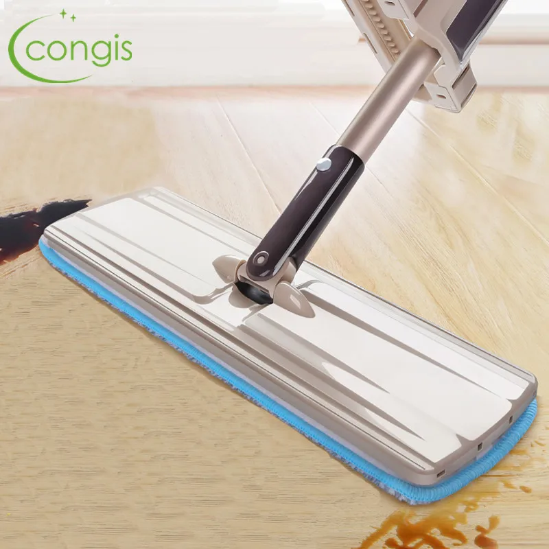 Koop Congis 1 st 360 Graden Gedraaid Mop Microfiber Dust Shvabra Voor Cleaning Floor Absorberen Lange Handvat Automatische Mop Huis Schoonmaken tool