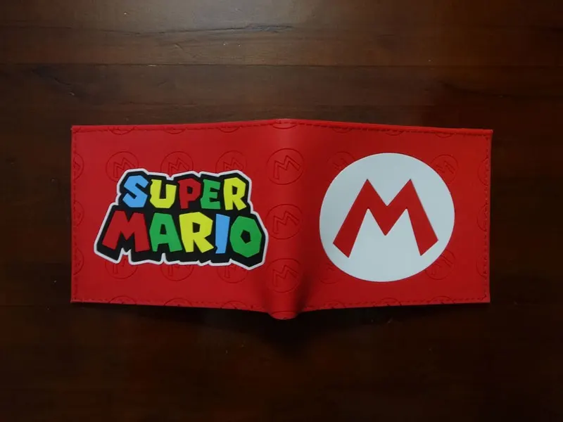 Кошелек с изображением супер Марио, Мультяшные кошельки с логотипом Супер Марио, красная сумка в виде доллара, подарок для мужчин, женщин, детей, модный короткий кошелек из ПВХ