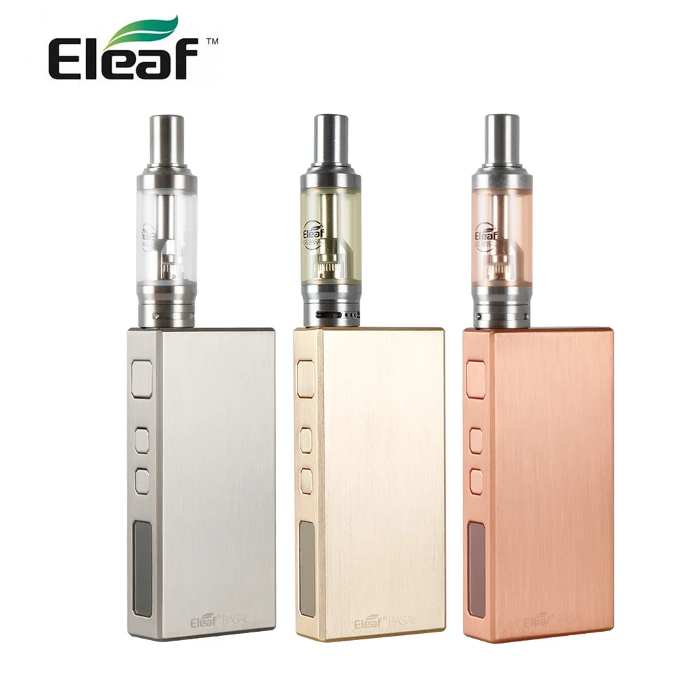 IN STOCK Original Eleaf BASAL Quick Start Kit 30W 1500mah built in battery with GS Basal tank 1.8ml with GS Air Coil Heads Vape