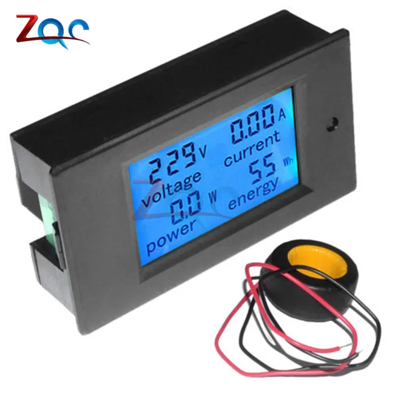 AC 80V-260V 100A 20A 4 in 1 LCD Display Digital Current Voltmeter Ammeter Power Energy Multimeter Panel Tester Meter Monitor AC 80V-260V 100A 20A 4 in 1 LCD Display Digital Current Voltmeter Ammeter Power Energy Multimeter Panel Tester Meter Monitor