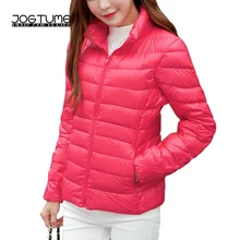 JOGTUME Plus Size 4XL 5XL 6XL Warm Jackets 2017 Autumn Womens Duck Down Fashion Coat Long