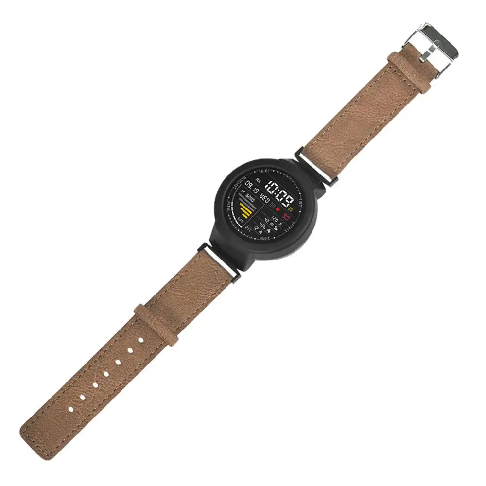 Сменный кожаный ремешок для наручных часов Xiaomi Huami Amazfit Verge Youth Watch A1808 hua m