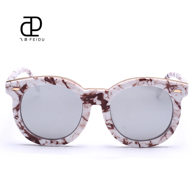 FEIDU брендовые дизайнерские солнцезащитные очки «кошачий глаз» солнцезащитные очки Для женщин UV400 зеркальная стрела солнцезащитные очки для женщин Oculos lunette de soleil Gafas с коробкой