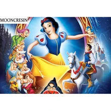 

5D Diy Diamond Painting Cartoon Princess Full Square Needlework 3D Diamond Embroidery Paint With Diamonds Mosaic Decoration Home