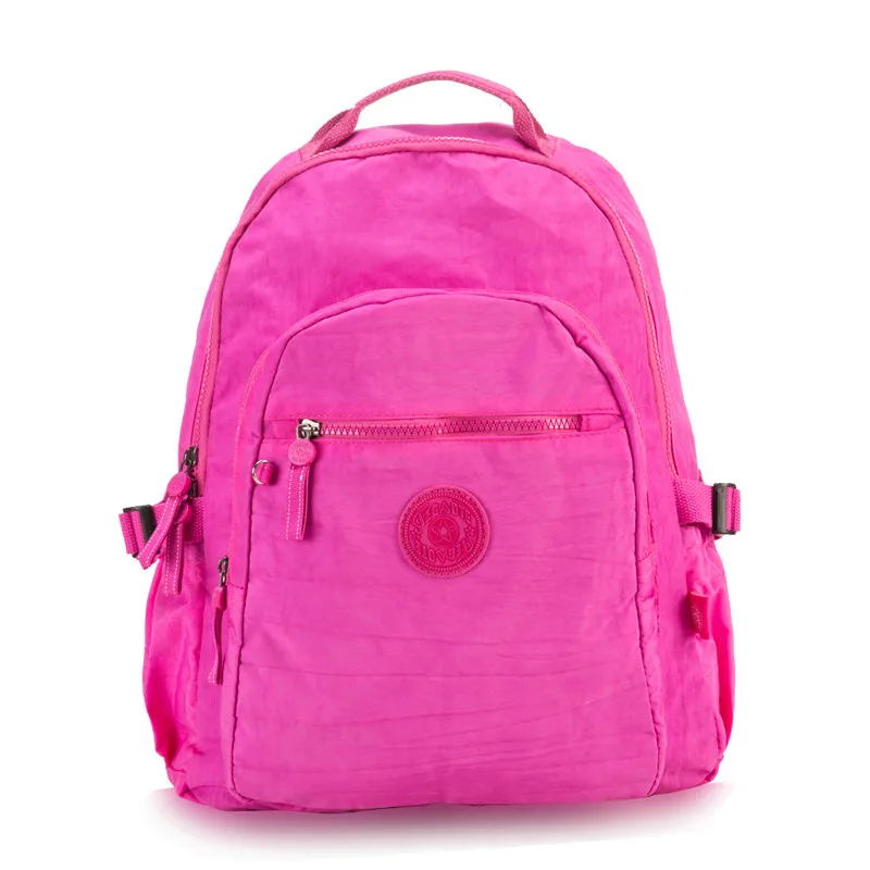 TEGAOTE классический женский студенческий модный рюкзак Mochila Feminina Mujer школьные сумки для путешествий Bolsa Escolar Bagpack - Цвет: Hot Pink