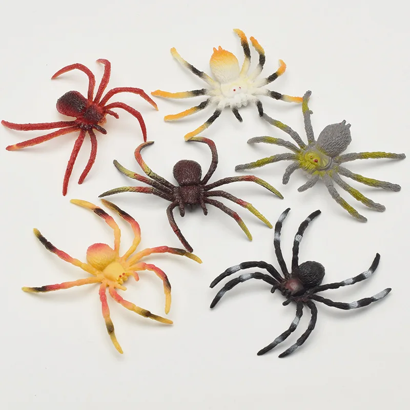 Имитационная пародия, игрушка, поддельный паук, смешной, в день дурака, на Хэллоуин, вечерние игрушки, имитация, искусственный паук, страшные насекомые, потрясающий подарок