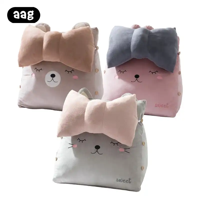 Dessin Anime Triangulaire Coussin Oreiller Dossier Canape Bureau Chaise Lit Repos Oreiller Dos Soutien Grand Transat Lecture Lombaire Coussins Aliexpress