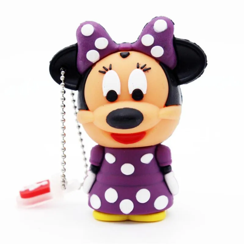 JASTER Minnie usb флеш-накопитель флешки 64 Гб 32 г 16 ГБ 8 ГБ 4 ГБ certoon брелок с мышью usb 2,0 карта памяти - Цвет: Purple