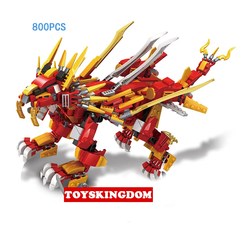 

New ninja burning red lion knights go building block kai Jay Lloyd garmadon figures bricks toys for kids gifts