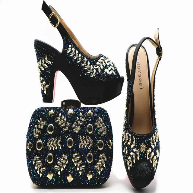 literacybasics.ca : Buy G50 Black Wholesale African Woman&#39;s Shoes And Bag Set Elegant Wedding Party ...