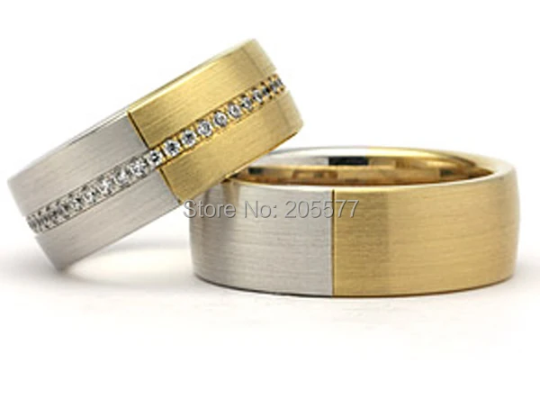 two tone titanium Cubic Zirconia cz stone wedding band engagement rings sets jewelry
two tone titanium Cubic Zirconia cz stone wedding band engagement rings sets jewelry