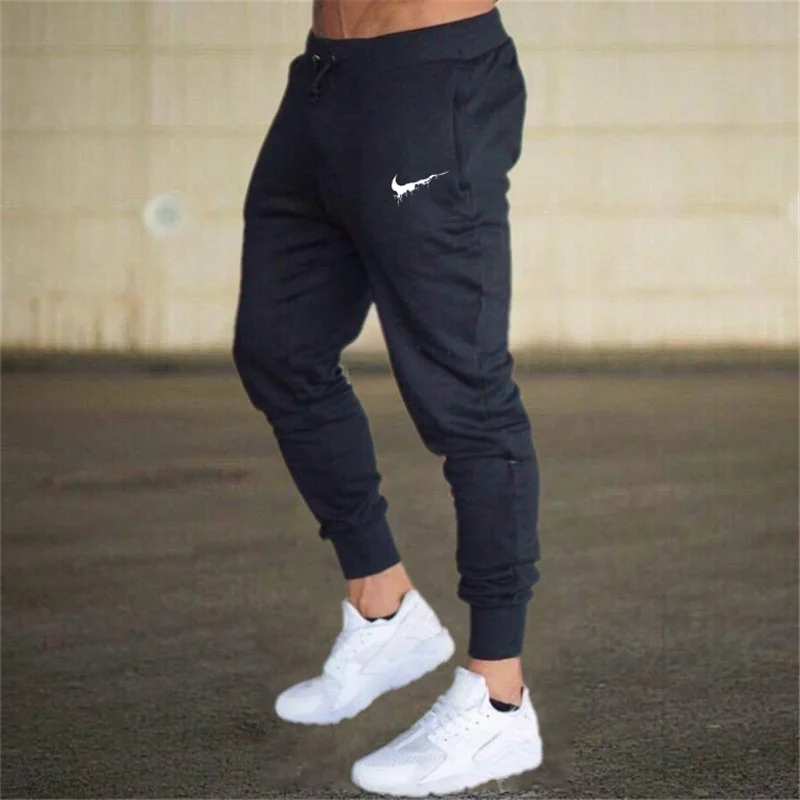 

2019 spring and summer new men's sweatpants men's self-cultivation gym fitness jogging sports trousers men's casual trousers