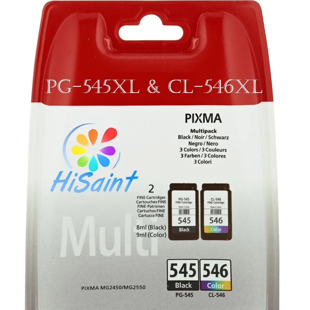 Hisaint для Canon PG-545 CL-546 картриджи PG 545 CL 546 для Canon PIXMA MX495 принтеры