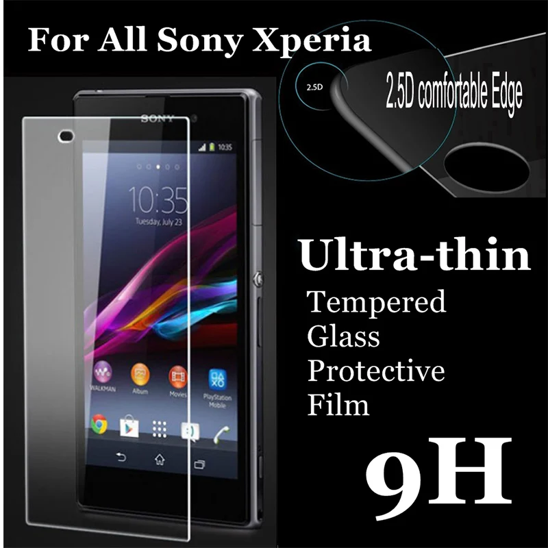 9H HD закаленное стекло для sony Xperia XZ Premium L L1 XZ1 компактный экран стекло для sony T2 Ультра пленка стекло на Xperia XZ2 Compact