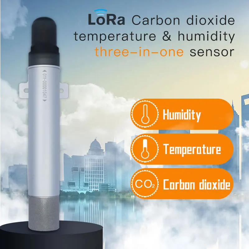 LoRa беспроводной CO2 передатчик обнаружения углекислого газа сенсор Регистратор для мониторинга концентрации сельскохозяйственная теплица