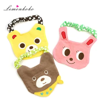 

[Lemonkoko] Newborn Cartoon Bib Baby Girls Lovely Cute Bib Waterproof Baby Bibs Bandana Bibs Burp Saliva Towel Clothes