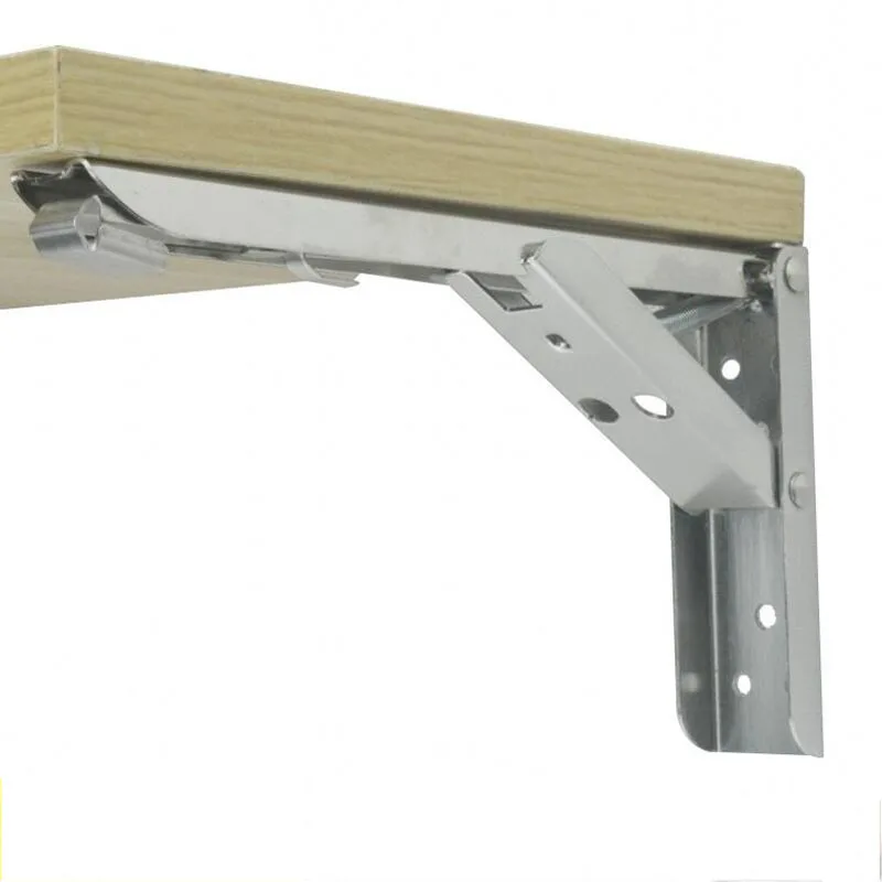 12 inch Stainless Steel Triangle Bracket Folding Support Shelf Load