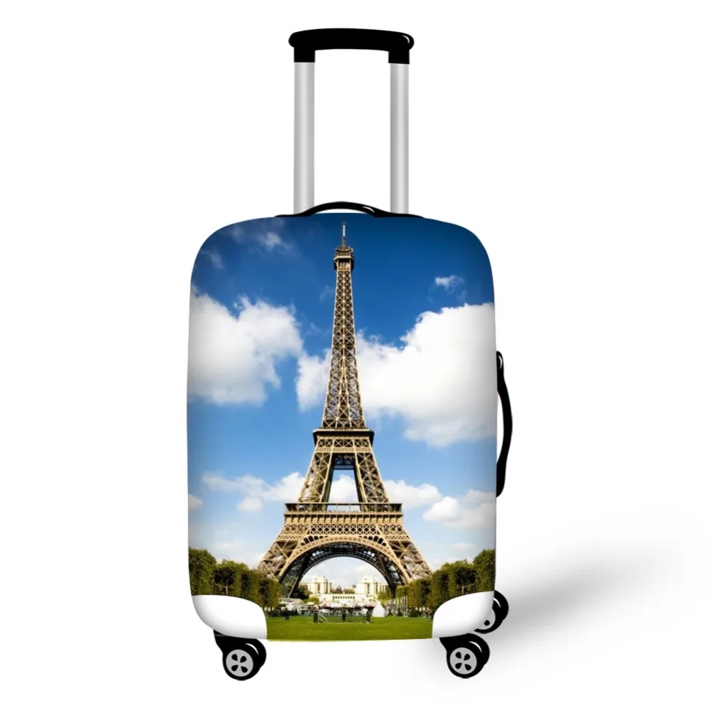 Famous Eiffel Tower Print Travel Accessories Suitcase Protective Covers 18-32 Inch Elastic Luggage Dust Cover Case Stretchable Famous Eiffel Tower Print Travel Accessories Suitcase Protective Covers 18-32 Inch Elastic Luggage Dust Cover Case Stretchable