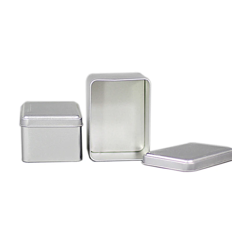 

Xin Jia Yi Packaging Wholesale Silver Color Metal Socks Storage Aluminum Tin Cans For Food Package Tea Tin Can Customized