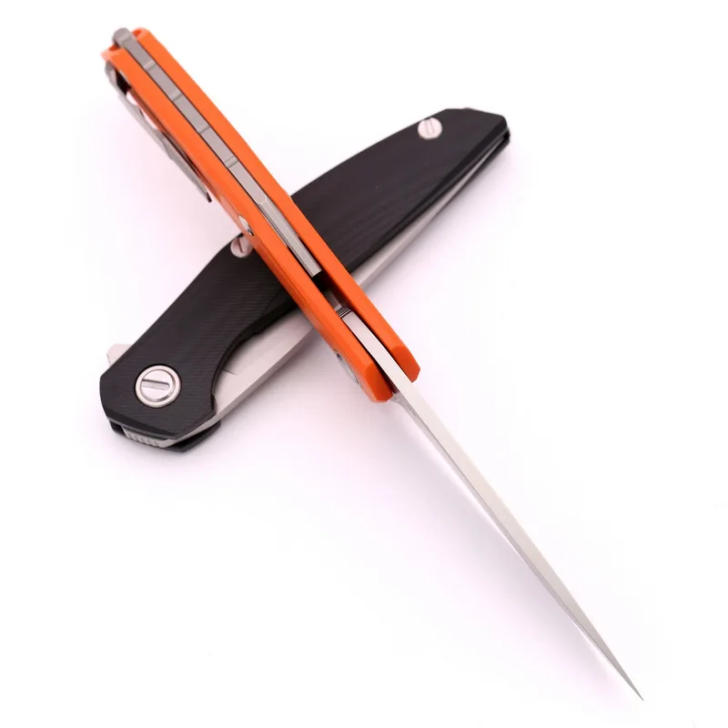 GODFUR D2 Dlade Флиппер складной нож Титан+ G10 Ручка Открытый Отдых на природе Охота Инструменты для выживания с практичным карманом ножи для фруктов
