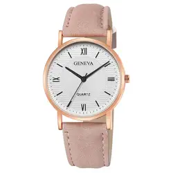 Часы новые женские модные кожаный ремешок аналоговые кварцевые бриллиантовые Наручные часы # N7032129