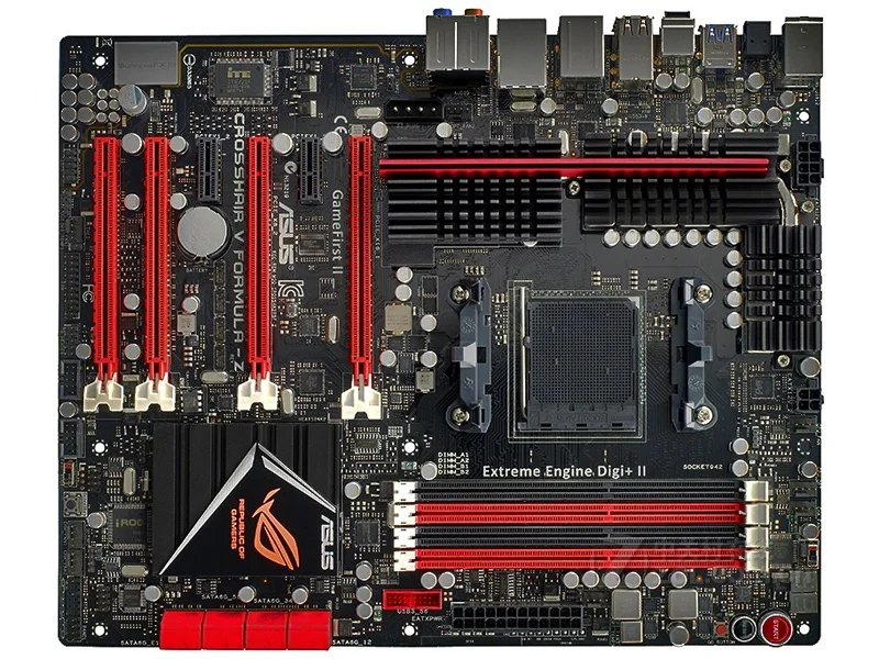 

Asus Crosshair V Formula-Z Motherboard AMD 990FX Socket AM3+ DDR3 32GB SATA3 USB3.0 ATX Mainboard